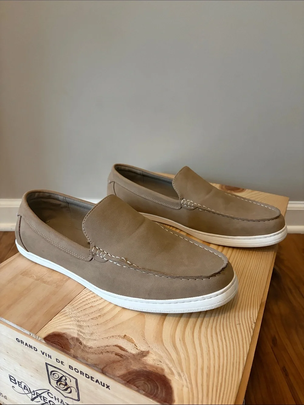 Men’s Natural Weave Memory Foam Boat Shoe